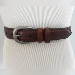 Top Grain Cowhide Leather Double Loop Oil Tanned Mens Belt Sz 34-38 #136517